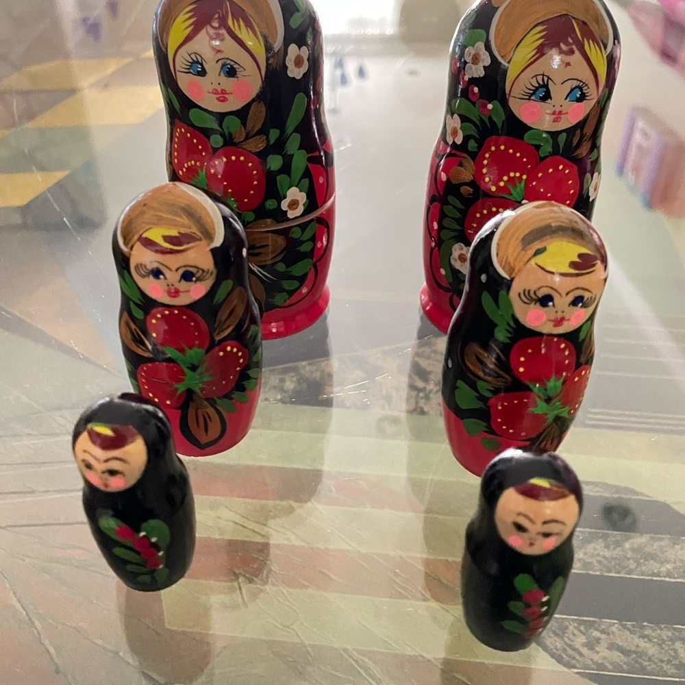 Russian beautiful wooden dolls